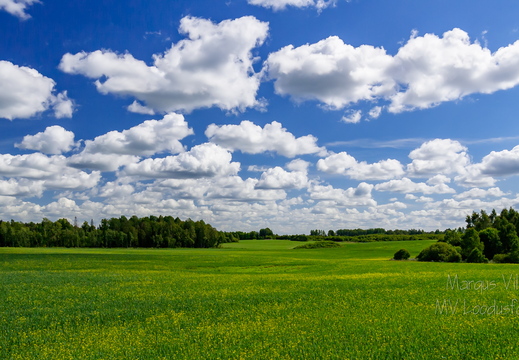  Pilvetupsudega roheline maastik