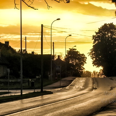 Tõrva Valga tänav peale vihma